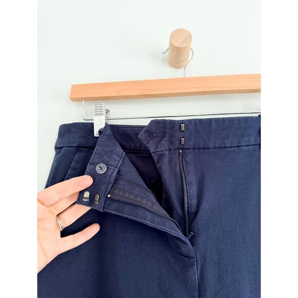 J.Crew Factory | Remy Wide-leg Cropped Pant For Women Navy | Sz 10T - Picture 4 of 9